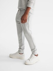 Reiss Grey Clyde Junior Ribbed Jersey Joggers - Image 6 of 8