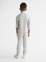 Reiss Grey Clyde Junior Ribbed Jersey Joggers - Image 7 of 8