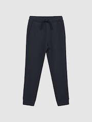 Airforce Blue - Reiss Clyde Gerippte Jersey-Jogginghose - Bild 2 von 5