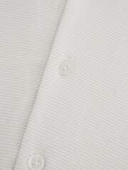 Reiss White Westley Senior Cuban Collar Ribbed Shirt - Image 6 of 6