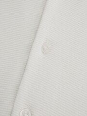 Reiss White Westley Junior Cuban Collar Ribbed Shirt - Image 6 of 6