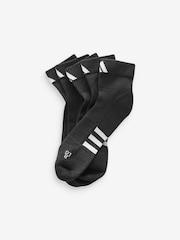 adidas Black Cushioned Mid-Cut Socks 3 Pack - Image 2 of 4