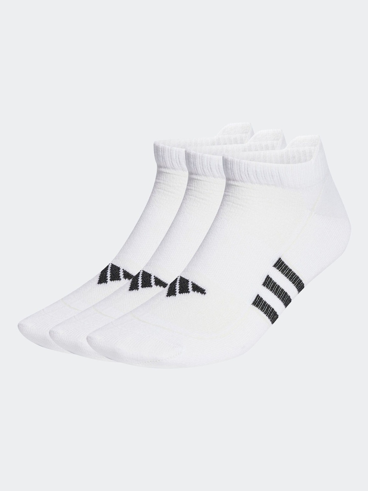 adidas White Performance Light Low Socks 3 Pack - Image 1 of 4