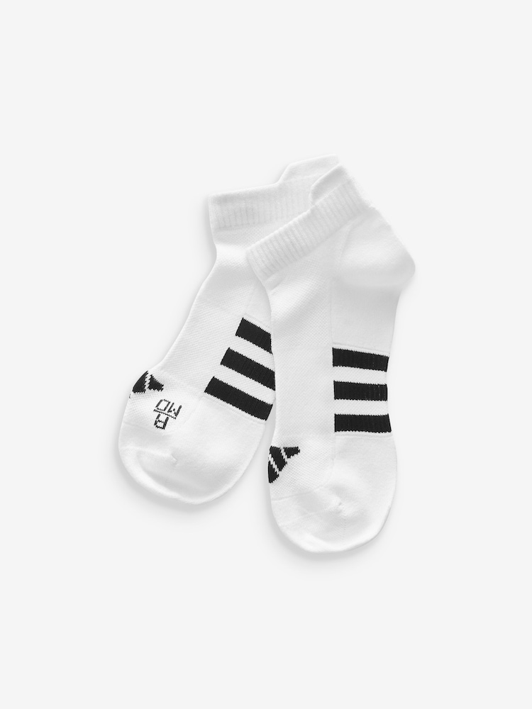 adidas White Performance Light Low Socks 3 Pack - Image 2 of 4