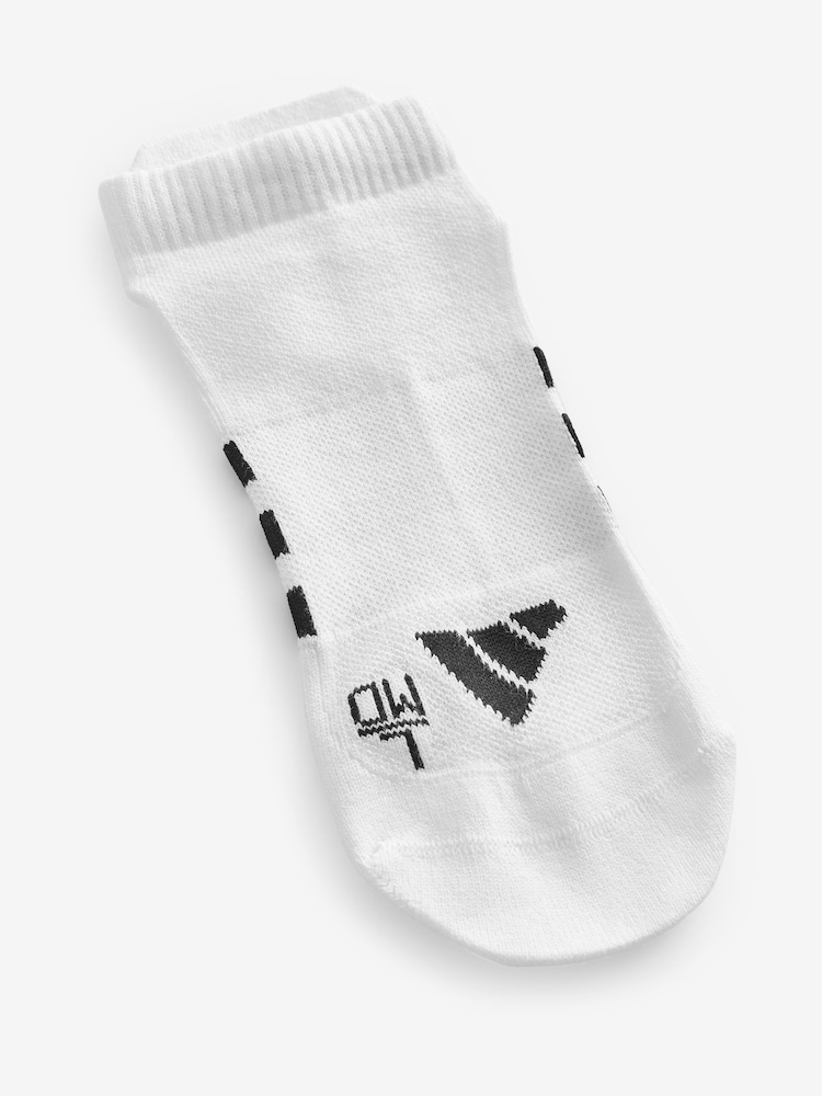 adidas White Performance Light Low Socks 3 Pack - Image 4 of 4