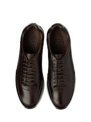 Temno rjava barva - Loake usnjeni športni copati Loake Bannister - Slika 3 iz 4