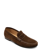 Loake Suede Slip On Shoes - Image 2 of 3