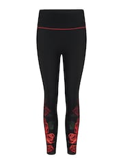 Pour Moi Black & Red Energy Full Length Sports Leggings - Image 5 of 5