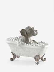 Grey Bathing Elephant Ornament - Image 2 of 2