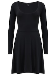 Pour Moi Black Bailey Slinky Dress - Image 6 of 7