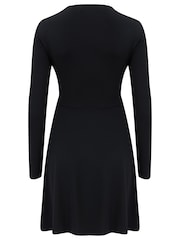 Pour Moi Black Bailey Slinky Dress - Image 7 of 7