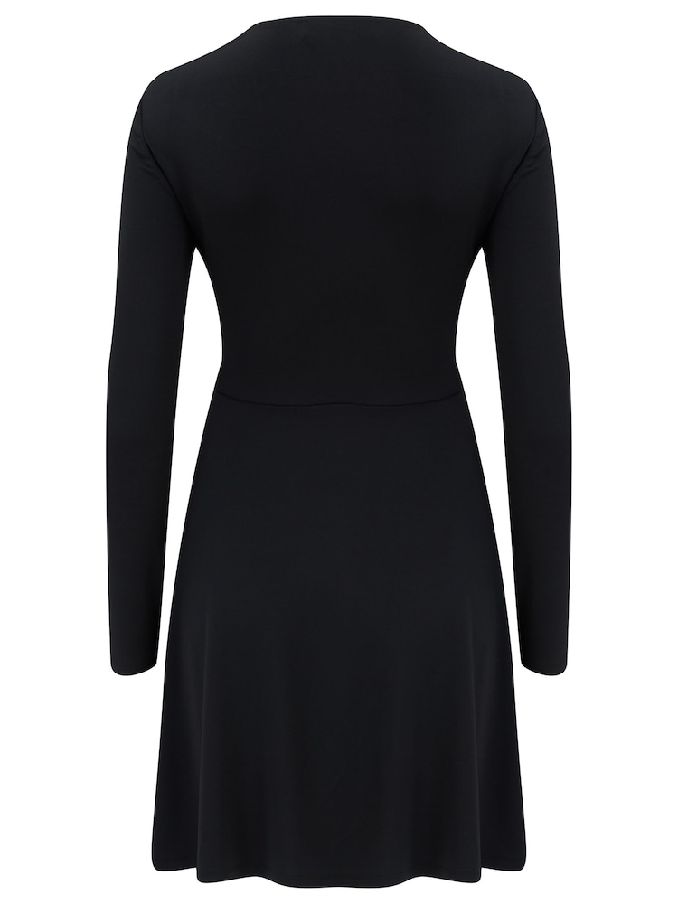 Pour Moi Black Bailey Slinky Dress - Image 7 of 7