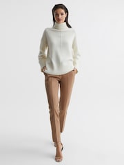 Джемпер из шерсти и кашемира с высоким воротом Reiss Sarah - Изображение 3 из 7