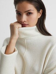 Джемпер из шерсти и кашемира с высоким воротом Reiss Sarah - Изображение 6 из 7