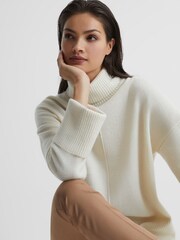 Джемпер из шерсти и кашемира с высоким воротом Reiss Sarah - Изображение 7 из 7