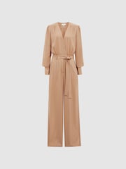 Reiss Nude Luka Embellished Jumpsuit - Image 2 of 7