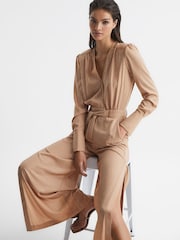 Reiss Nude Luka Embellished Jumpsuit - Image 7 of 7