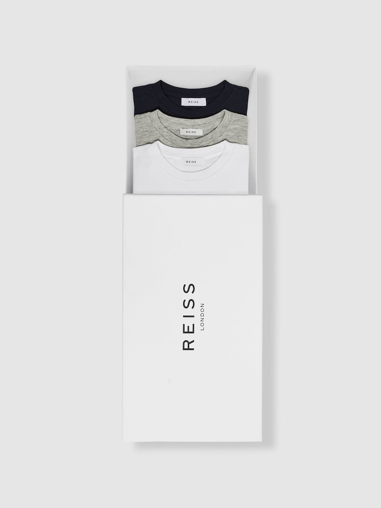 Reiss Multi Bless Pack Of Three T Shirts - Image 1 of 7