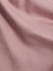 Rosa empolvado - Camiseta con cuello redondo Bless de Reiss - Imagen 7 de 7
