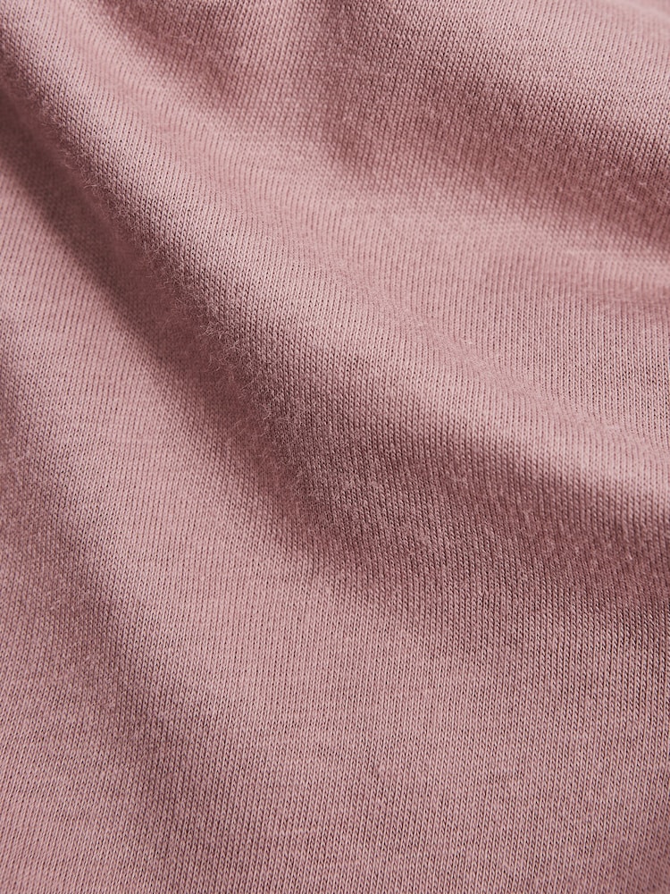 Rosa empolvado - Camiseta con cuello redondo Bless de Reiss - Imagen 7 de 7