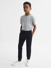 Reiss Grey Melange Bless 3-9 yrs Crew Neck T-Shirt - Image 3 of 7