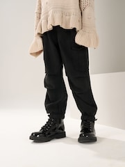 Angel & Rocket Black Parachute Cargo Tara Trousers - Image 1 of 5