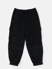 Angel & Rocket Black Parachute Cargo Tara Trousers - Image 3 of 5