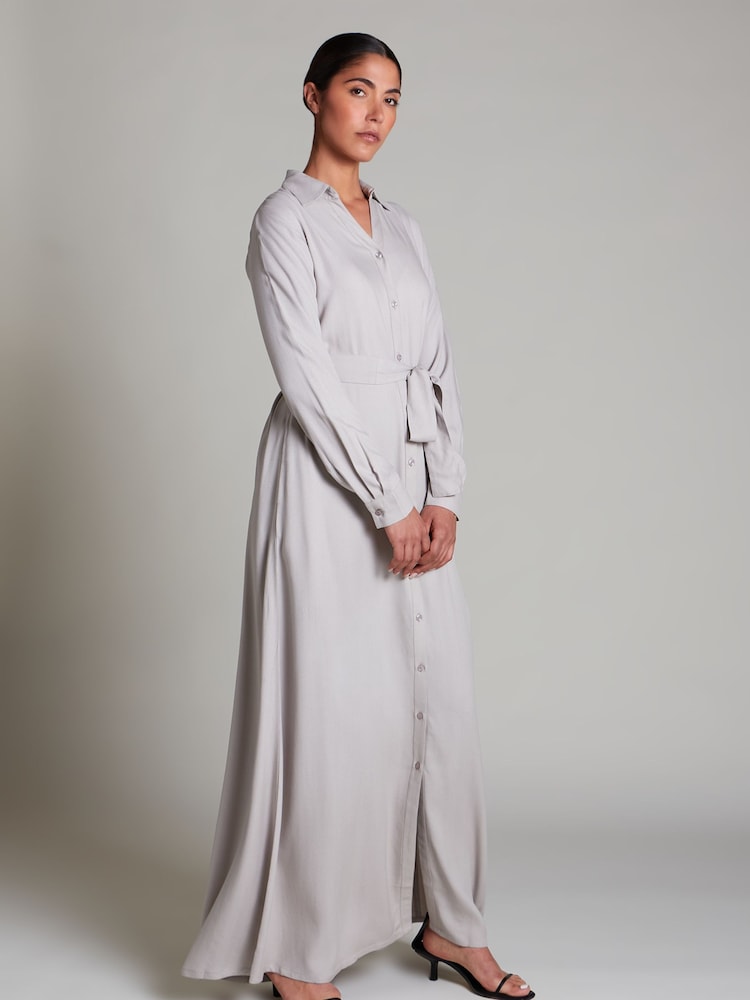 Aab Grey Long Shirt Dress - Image 2 of 4