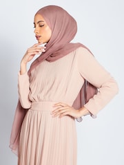 Aab Pink Pleat Maxi Dress - Image 4 of 5