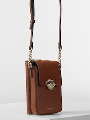 Braun - Luella Grey Zoe Telefon Crossbody Tasche - Bild 2 von 5
