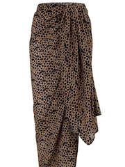 Pour Moi Black Recycled Chiffon Cover-Up - Image 4 of 5