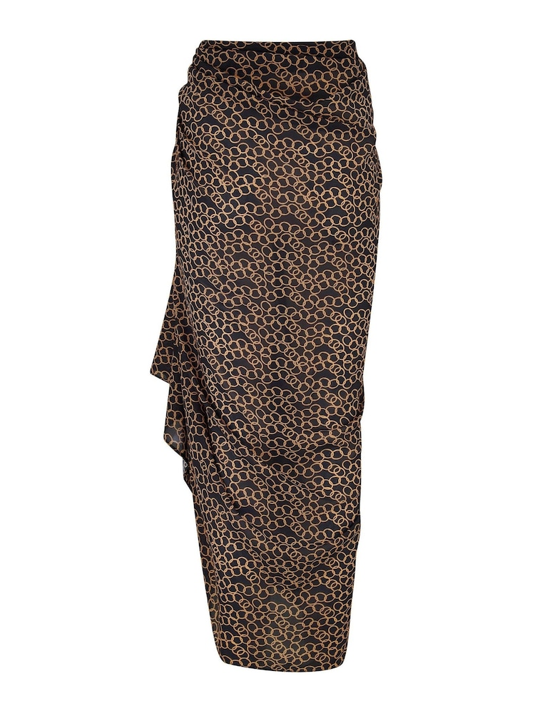 Pour Moi Black Recycled Chiffon Cover-Up - Image 5 of 5
