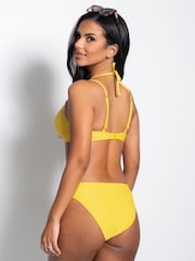 Pour Moi Yellow Gold Coast Bikini Briefs - Image 2 of 5