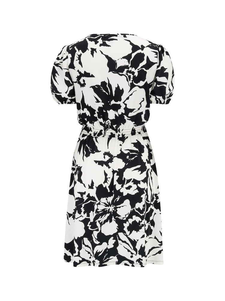 Pour Moi Black & White Evangeline Gathe Dress - Image 5 of 5