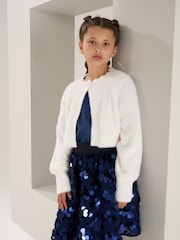 Angel & Rocket White Fluffy Faye Cardigan - Image 1 of 5