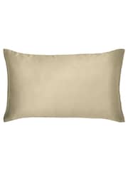 Morris & Co Natural Linen Mulberry Silk Housewife Pillowcase - Image 2 of 3