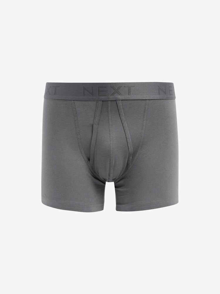 Grey/Neutral 10 pack A-Front Boxers - Image 2 of 12