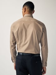 Neutral Brown Single Cuff Shirt And Tie Pack - Image 3 of 8