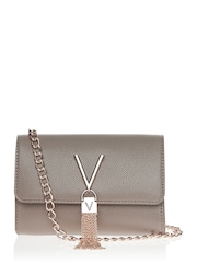 Valentino Bags Taupe Cross-Body Divina Tassel Bag - Image 1 of 5