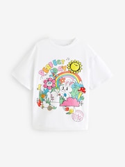 Ecru Oversized Graphic T-Shirt (3-16yrs) - Image 5 of 7