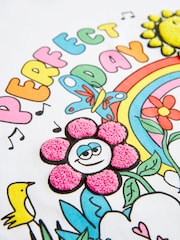 Ecru Oversized Graphic T-Shirt (3-16yrs) - Image 7 of 7