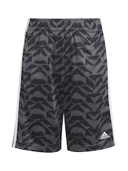 adidas Grey Junior Football Celebration Shorts - Image 2 of 4