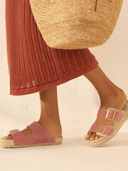 Manebi Pink Nordic Sandals - Image 1 of 3
