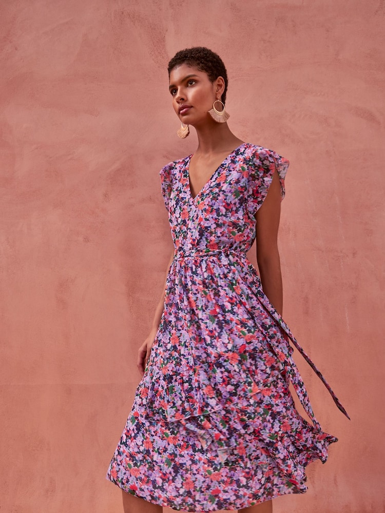 Phase Eight Natural Breesha Printed Dress - Image 1 of 7