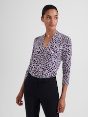 Azul - Blusa estampada Hobbs Aimee - Imagem 1 de 4