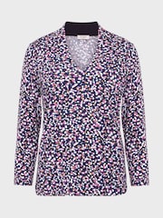 Azul - Blusa estampada Hobbs Aimee - Imagem 4 de 4