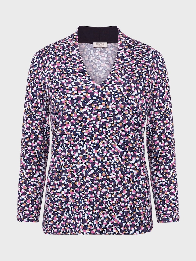Azul - Blusa estampada Hobbs Aimee - Imagem 4 de 4