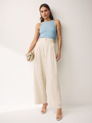Emme Marella Blue Cigno Knit Tank Top - Image 2 of 4