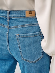 Emme by Marella Blue Crespo Denim Wide Leg Jeans - Image 4 of 4