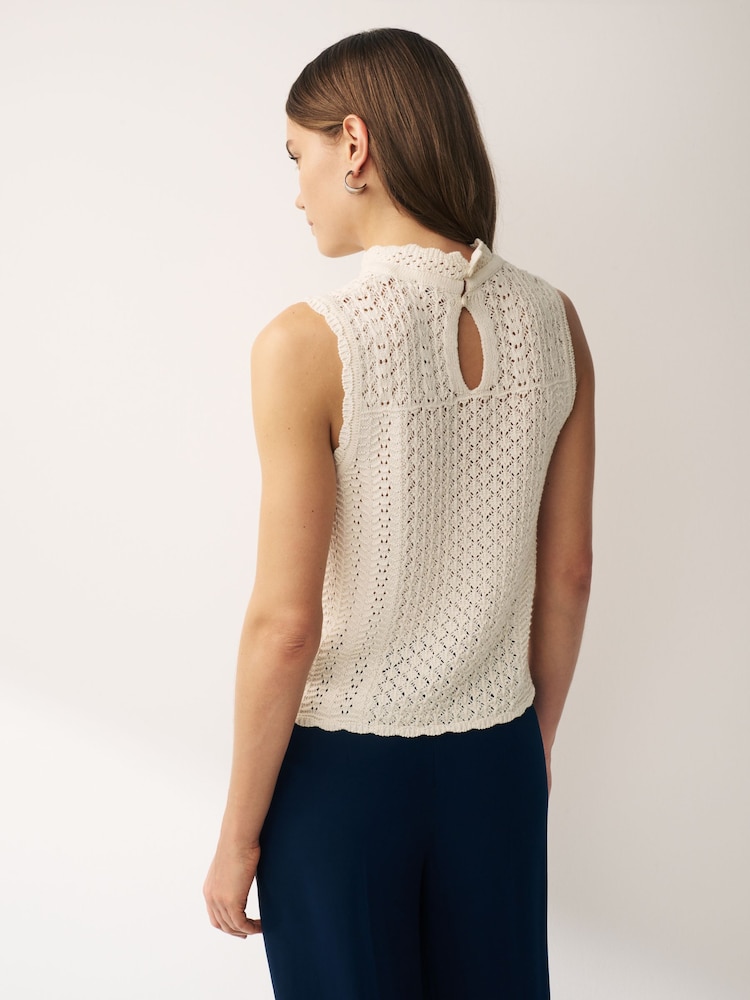 Emme Marella Creme Decano-Strick-Top - Bild 2 von 4